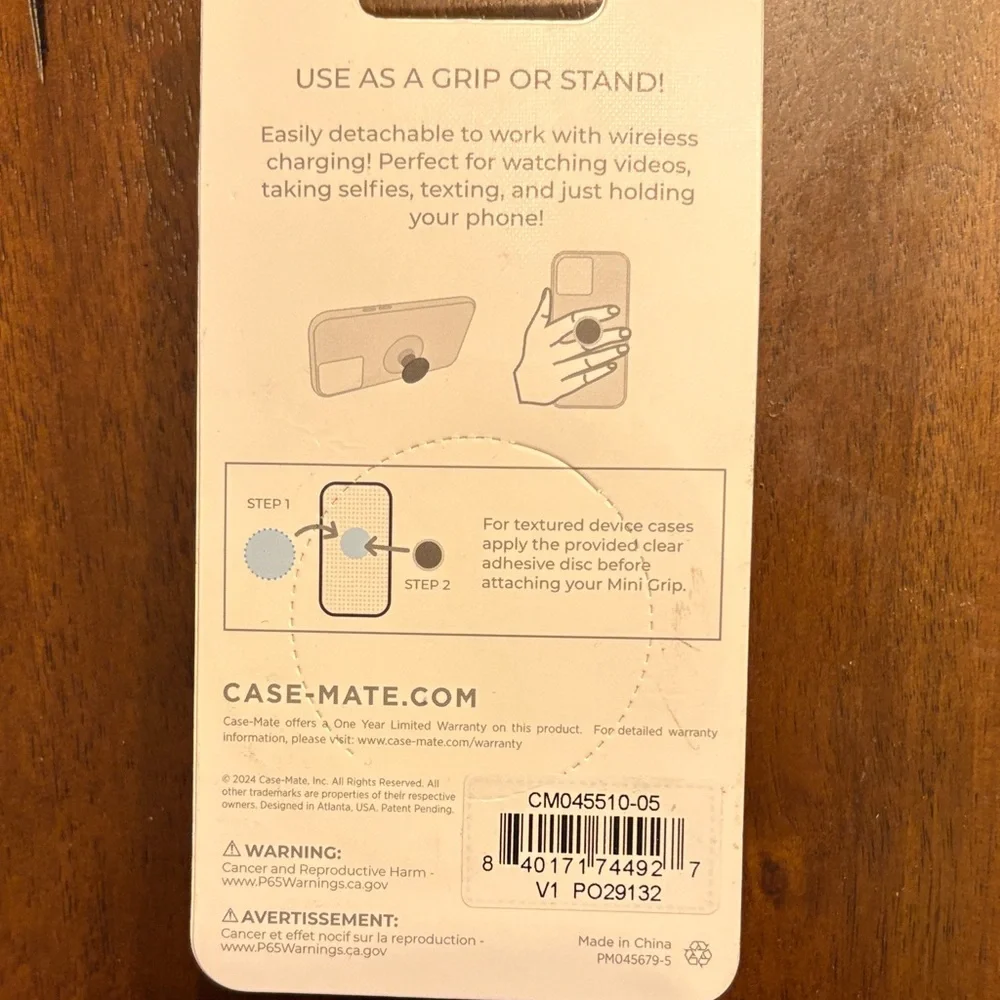 heyday Pink Waterproof Phone Pouch with Mini Glitter Phone Grip & Suction Mount